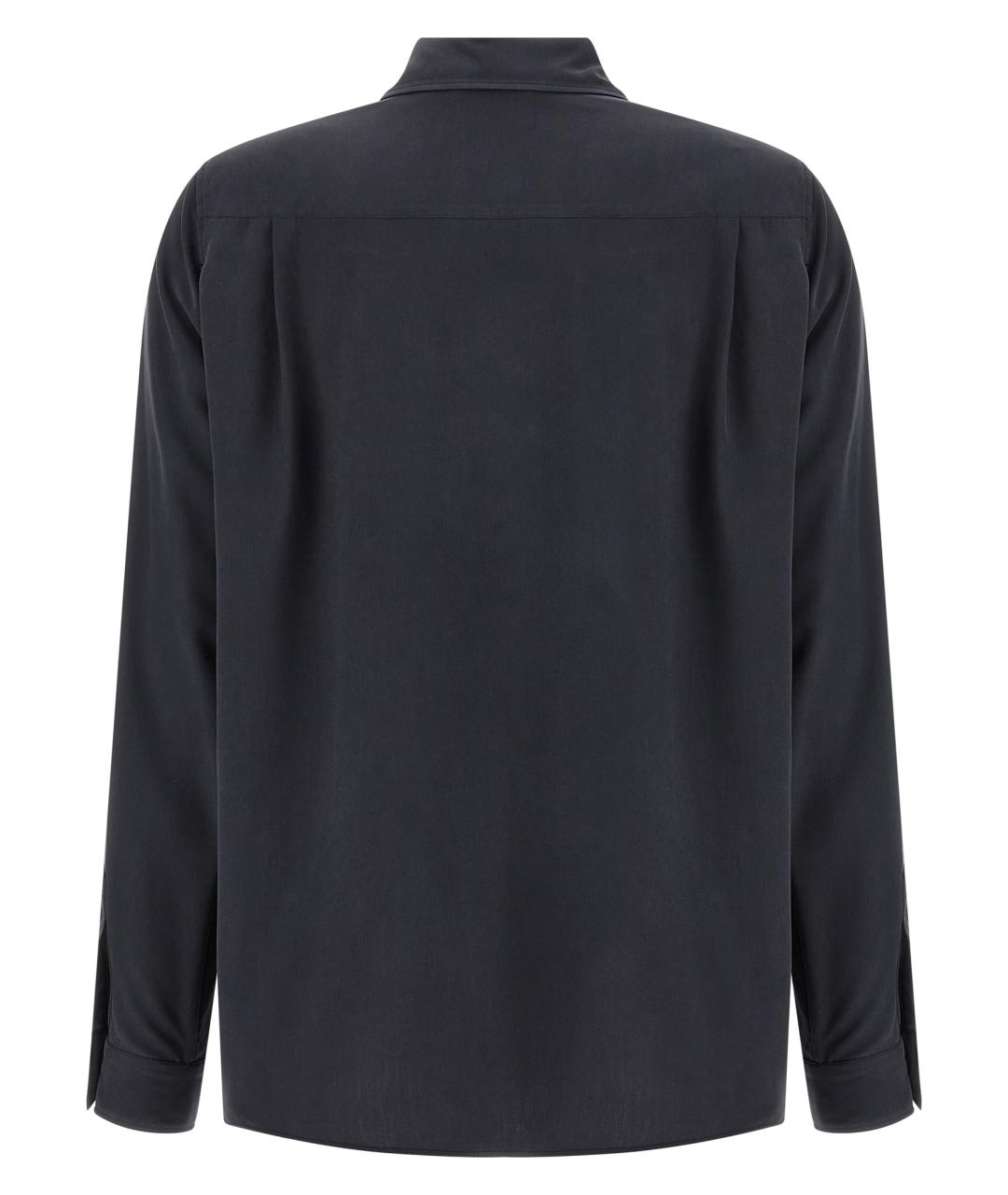 MAX MARA Серая шелковая рубашка, фото 2