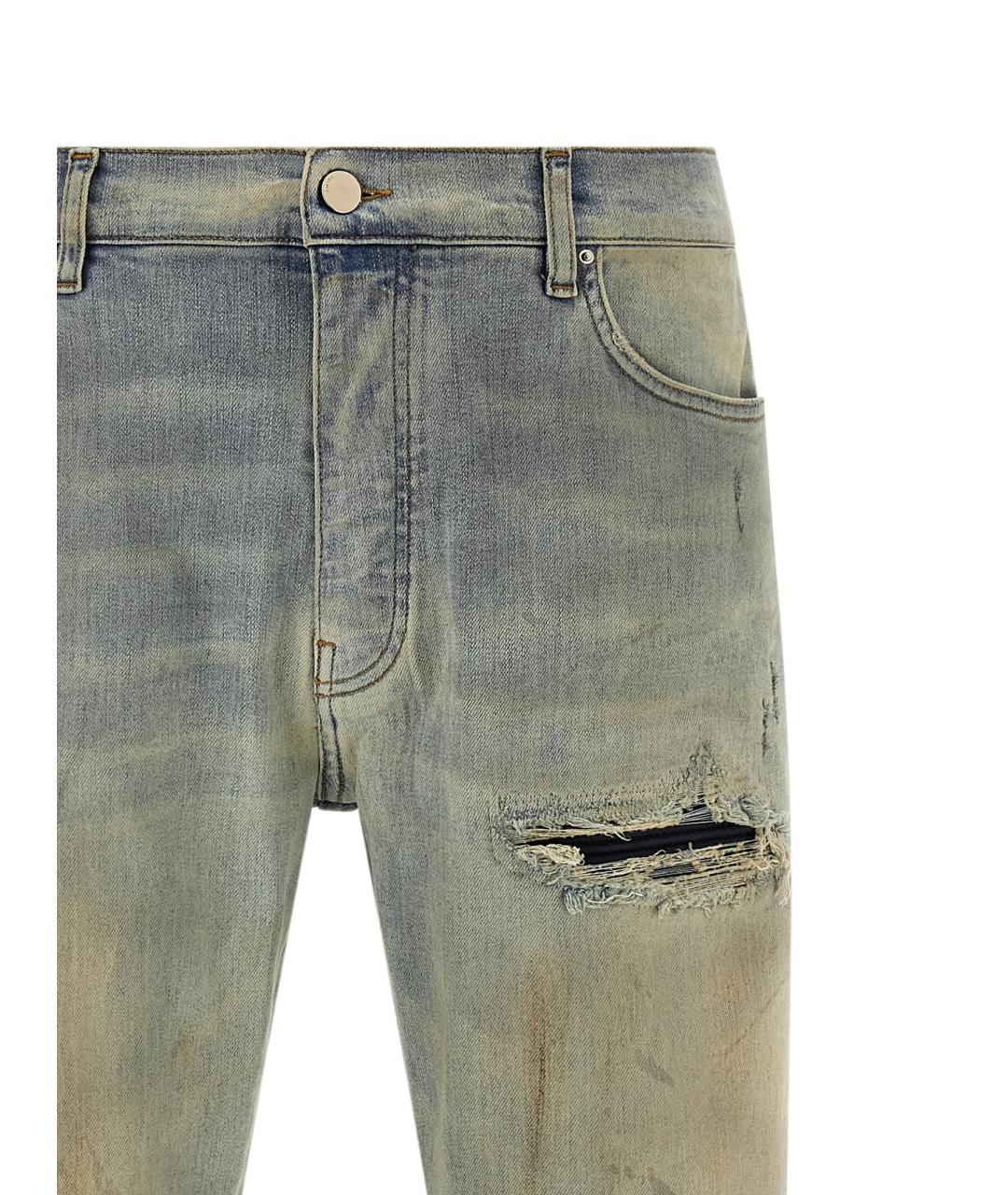 AMIRI Мульти хлопковые джинсы скинни, фото 3