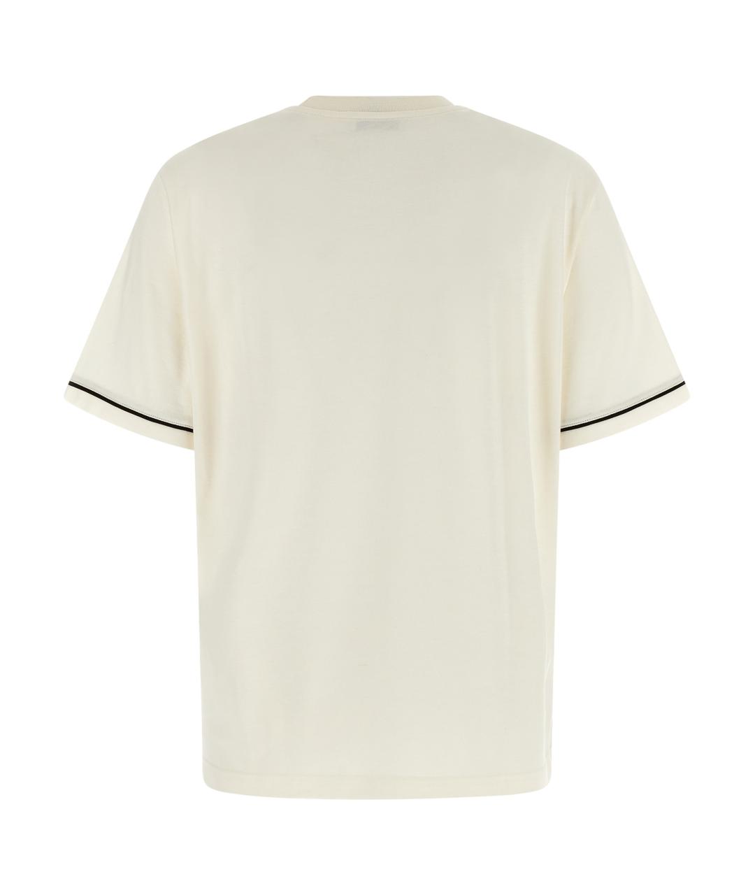 FERRAGAMO Белая хлопковая футболка, фото 2