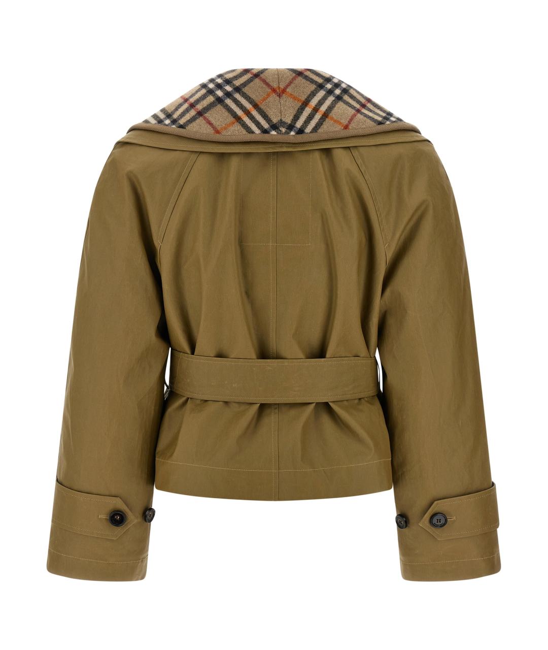 BURBERRY Коричневая хлопковая куртка, фото 3