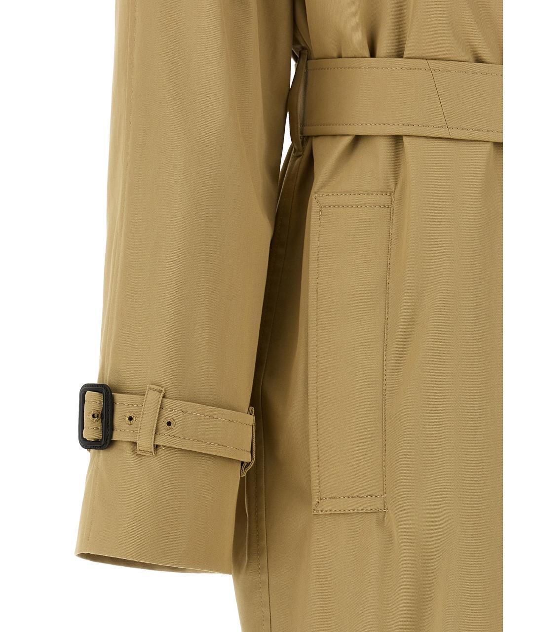 BURBERRY Бежевый хлопковый тренч/плащ, фото 5