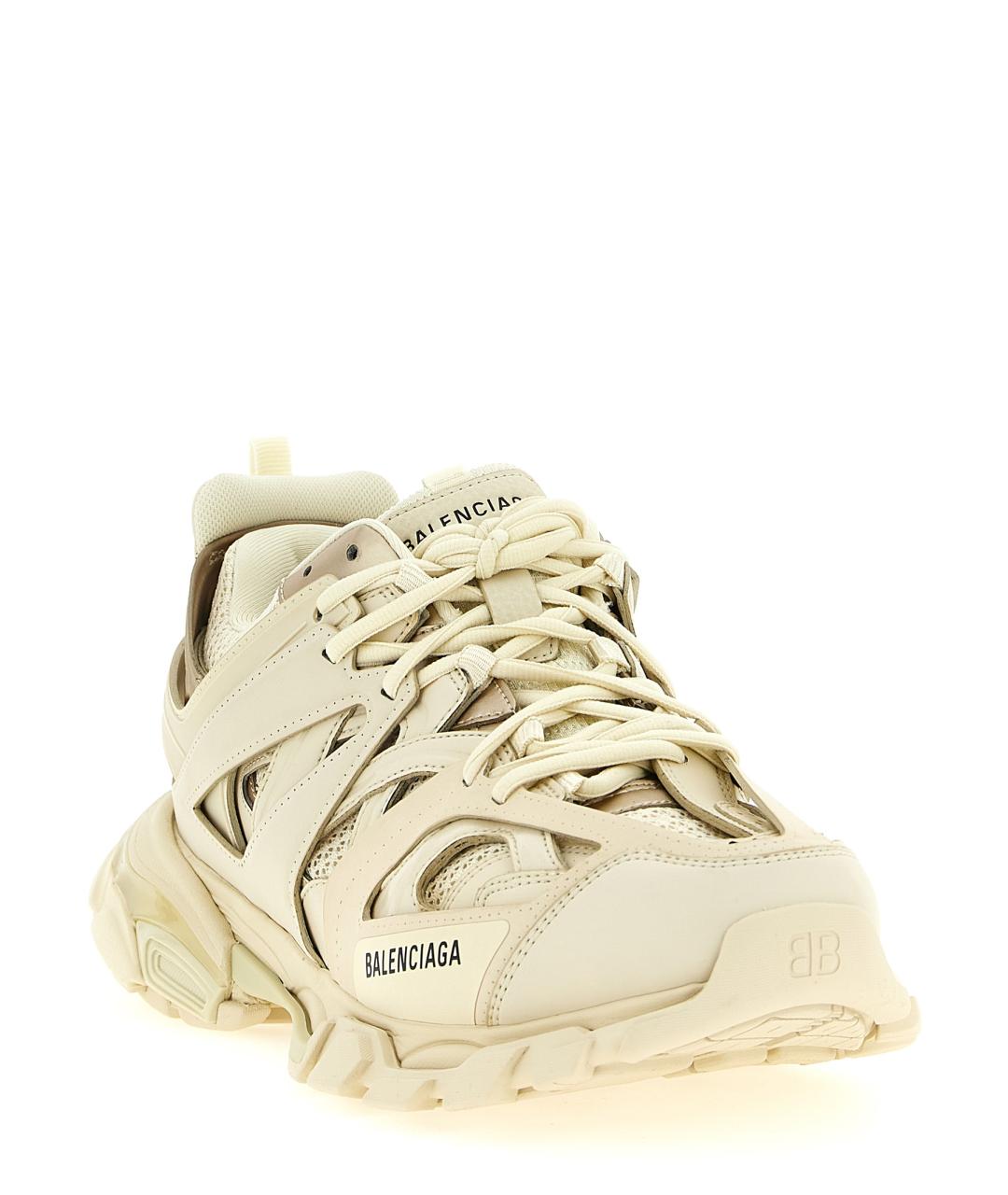 BALENCIAGA Бежевые низкие кроссовки / кеды, фото 2