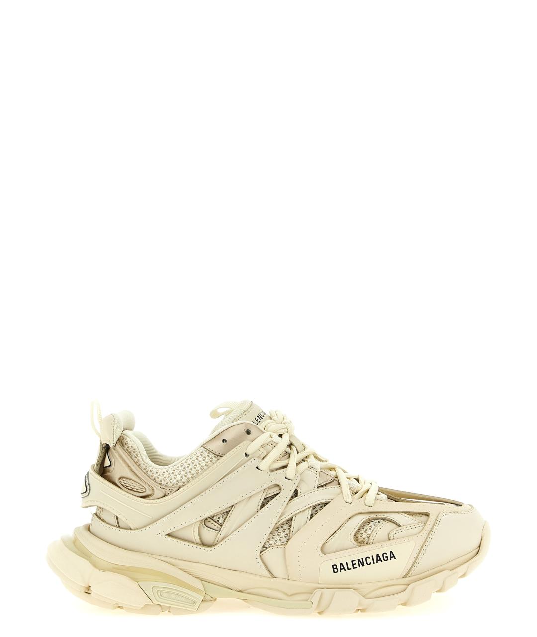 BALENCIAGA Бежевые низкие кроссовки / кеды, фото 1