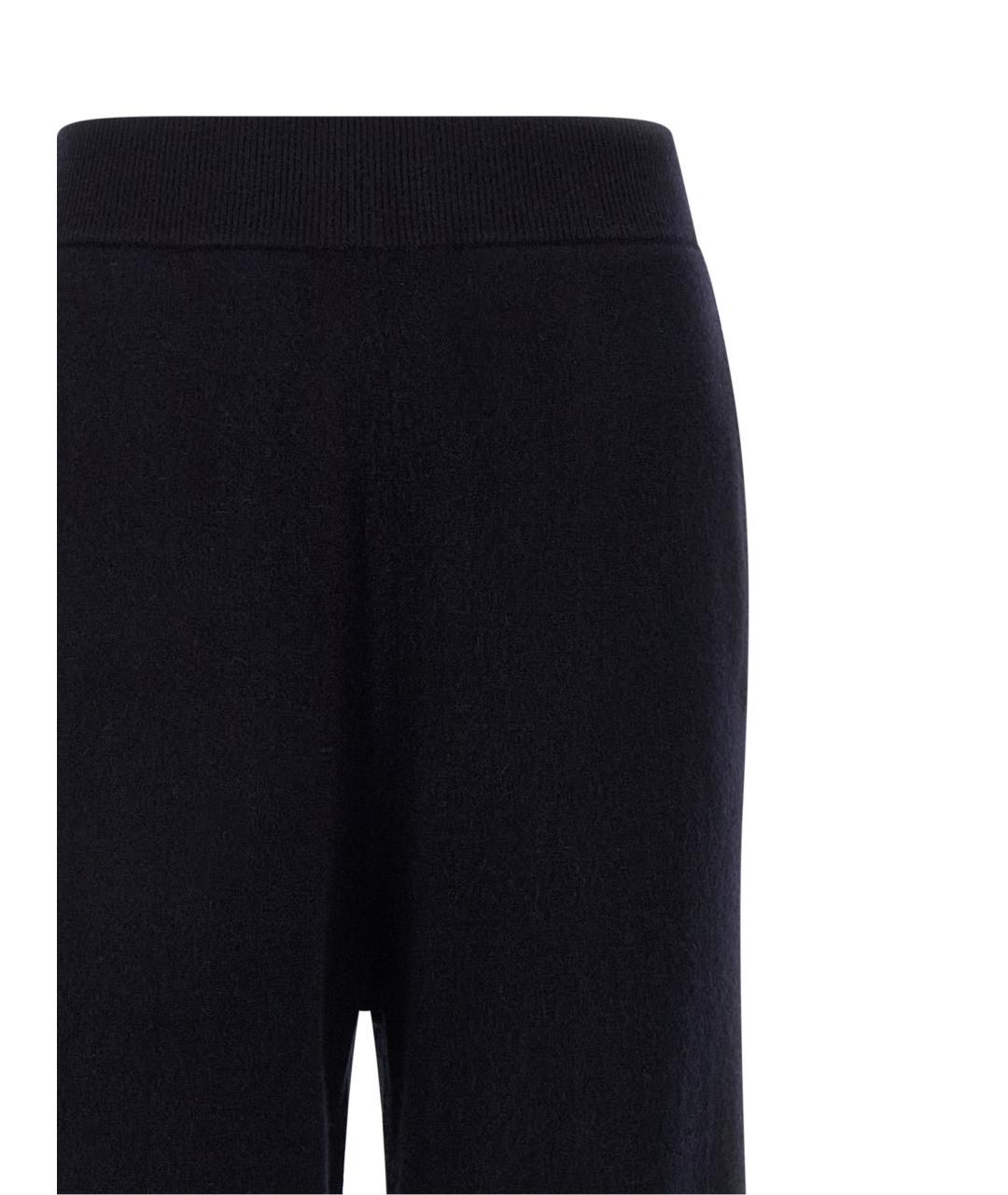 MAX MARA Темно-синие кашемировые прямые брюки, фото 3