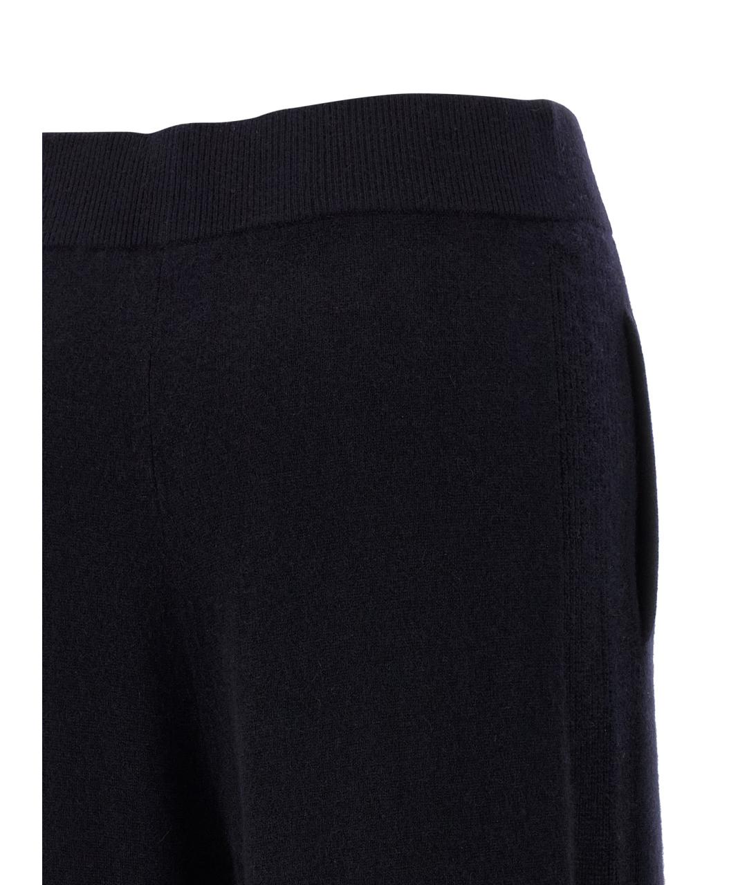 MAX MARA Темно-синие кашемировые прямые брюки, фото 4