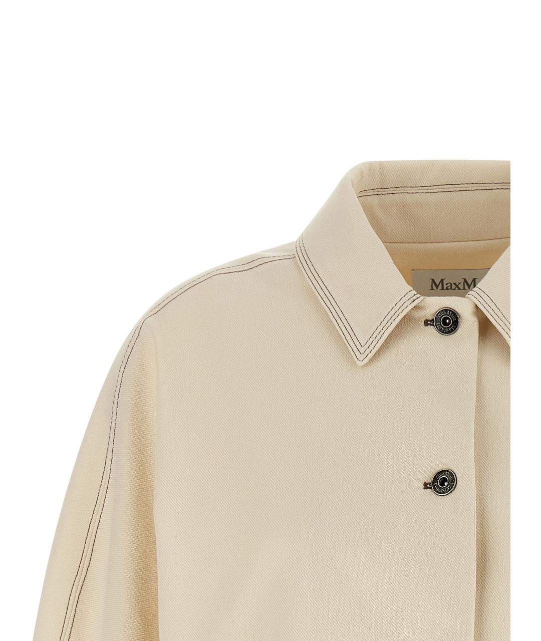 MAX MARA Бежевая хлопковая куртка, фото 3