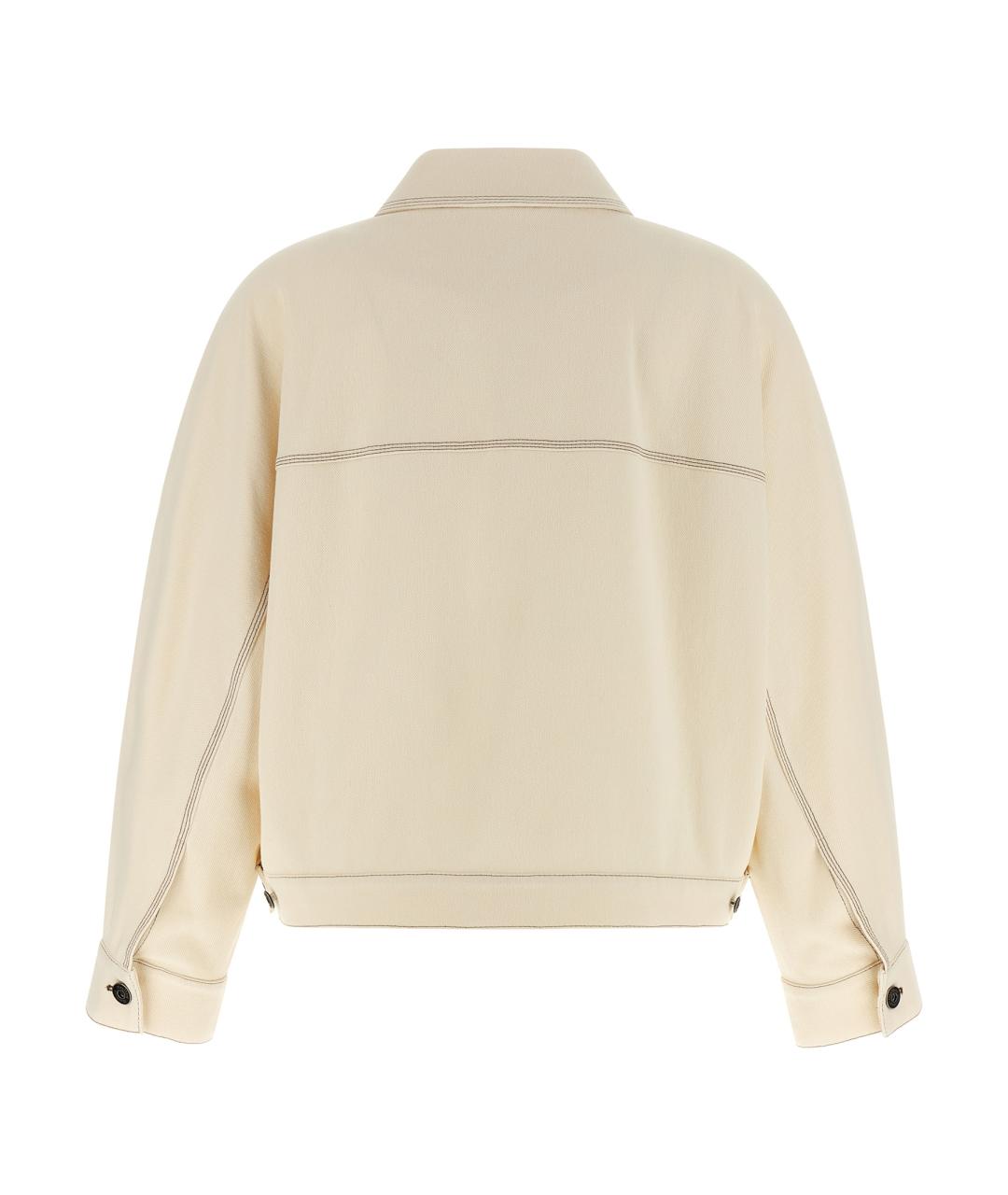 MAX MARA Бежевая хлопковая куртка, фото 2