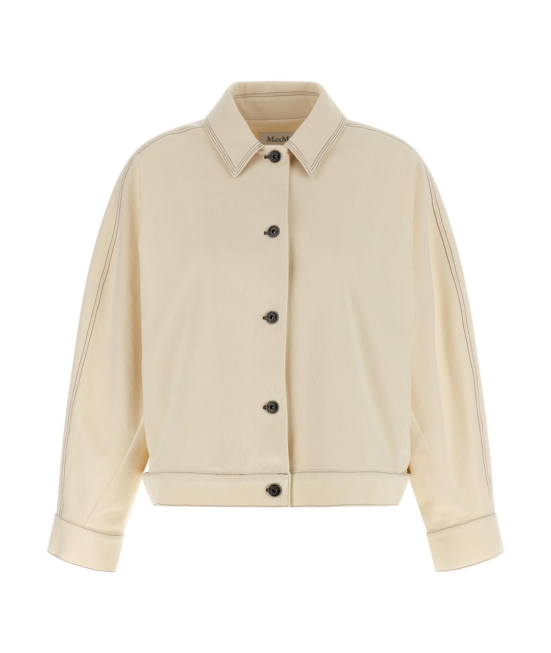 MAX MARA Бежевая хлопковая куртка, фото 1