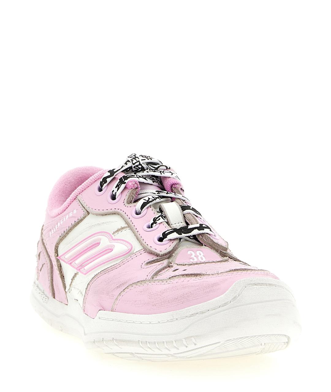 BALENCIAGA Розовые кожаные кроссовки, фото 2