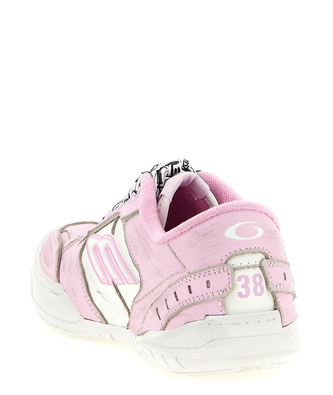 BALENCIAGA Розовые кожаные кроссовки, фото 3