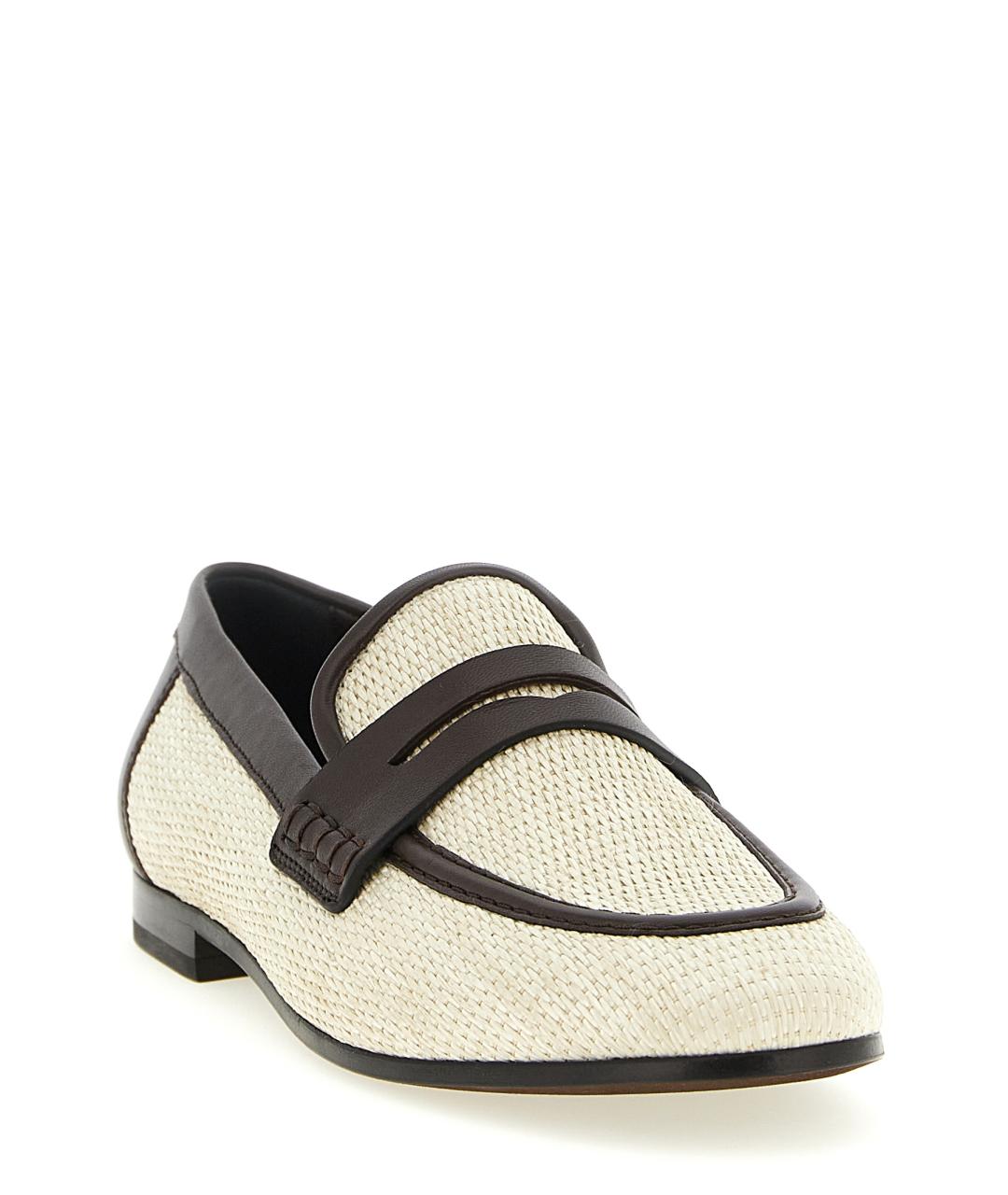 BRUNELLO CUCINELLI Бежевые лоферы, фото 2