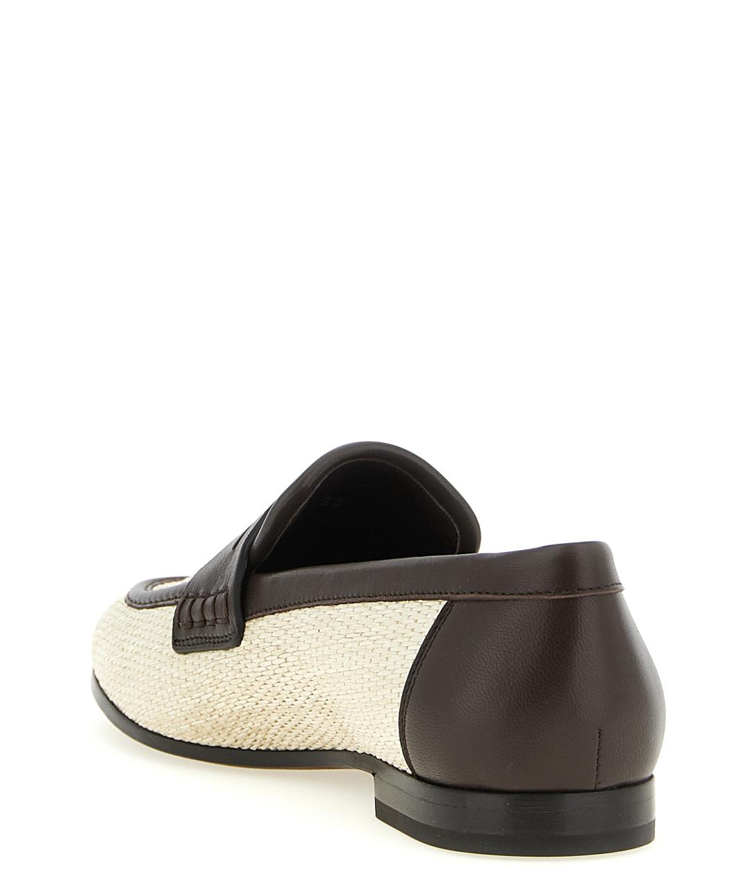 BRUNELLO CUCINELLI Бежевые лоферы, фото 3