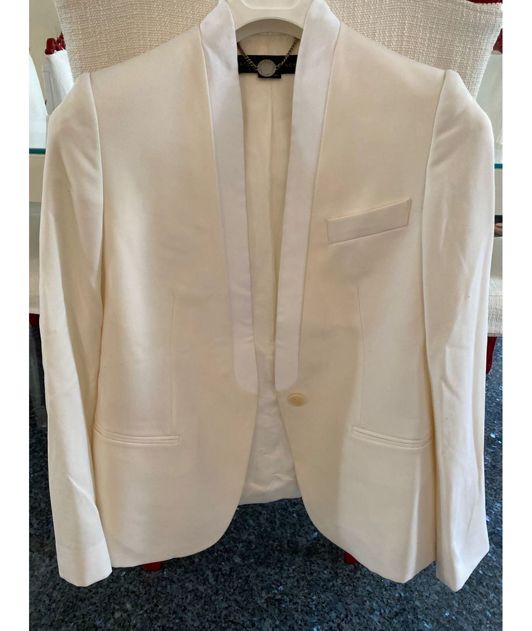 STELLA MCCARTNEY Белый шерстяной жакет/пиджак, фото 5