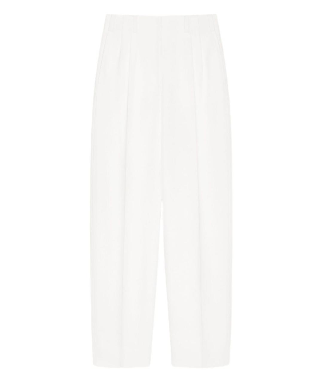 GIVENCHY Белые шерстяные прямые брюки, фото 1