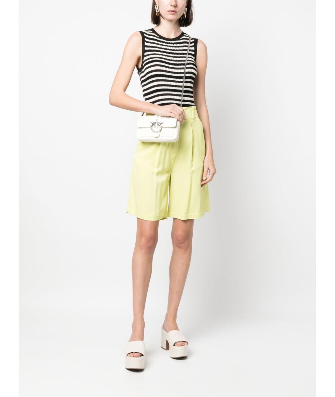 PINKO Белая кожаная сумка через плечо, фото 4