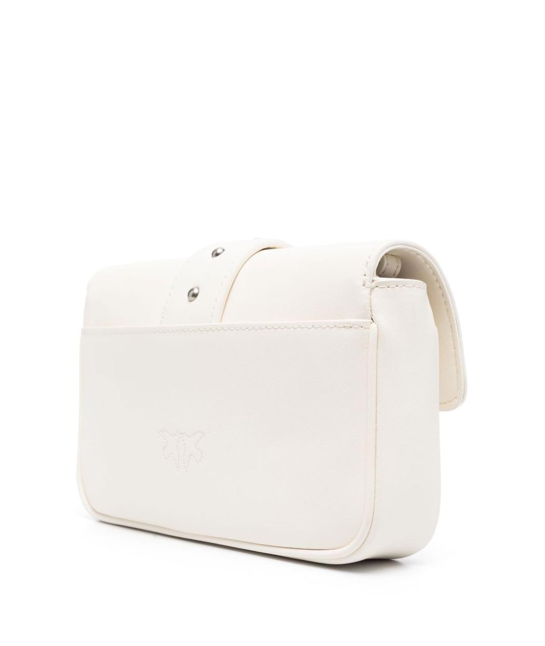 PINKO Белая кожаная сумка через плечо, фото 2