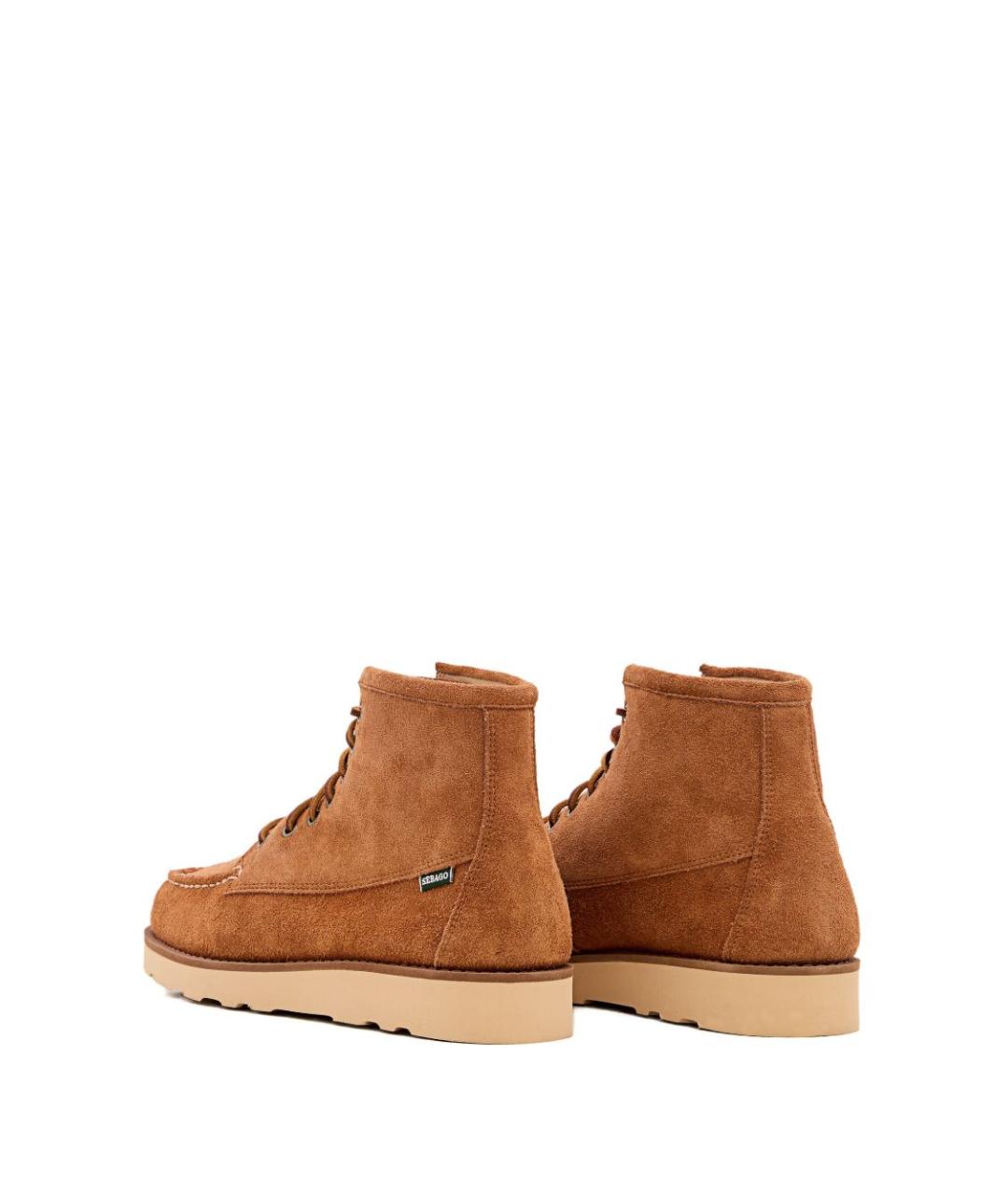 SEBAGO Коричневые кожаные низкие ботинки, фото 2