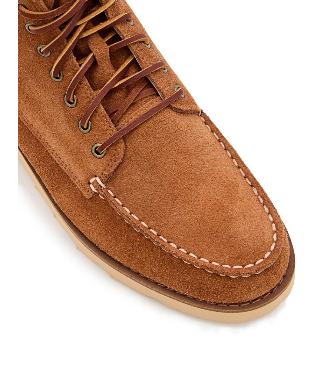 SEBAGO Коричневые кожаные низкие ботинки, фото 3