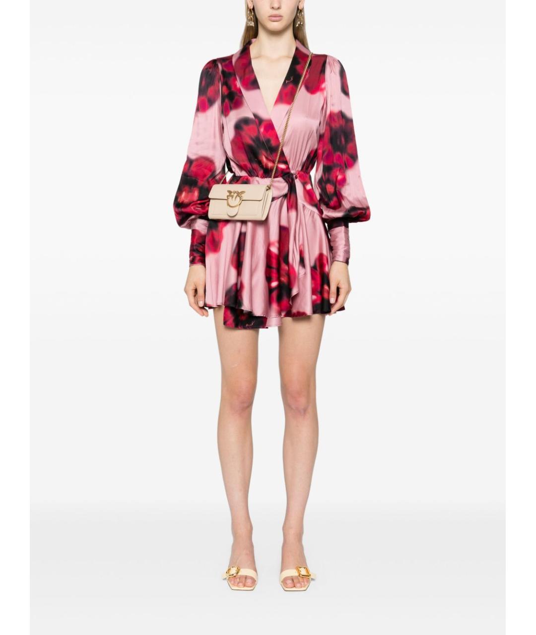 PINKO Бежевая сумка через плечо из искусственной кожи, фото 2