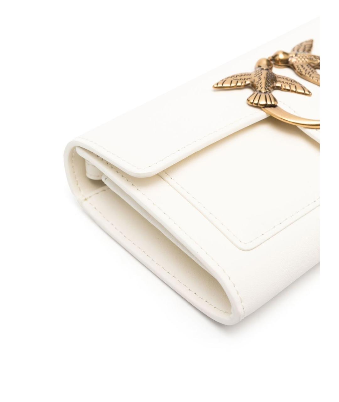 PINKO Белая кожаная сумка через плечо, фото 5