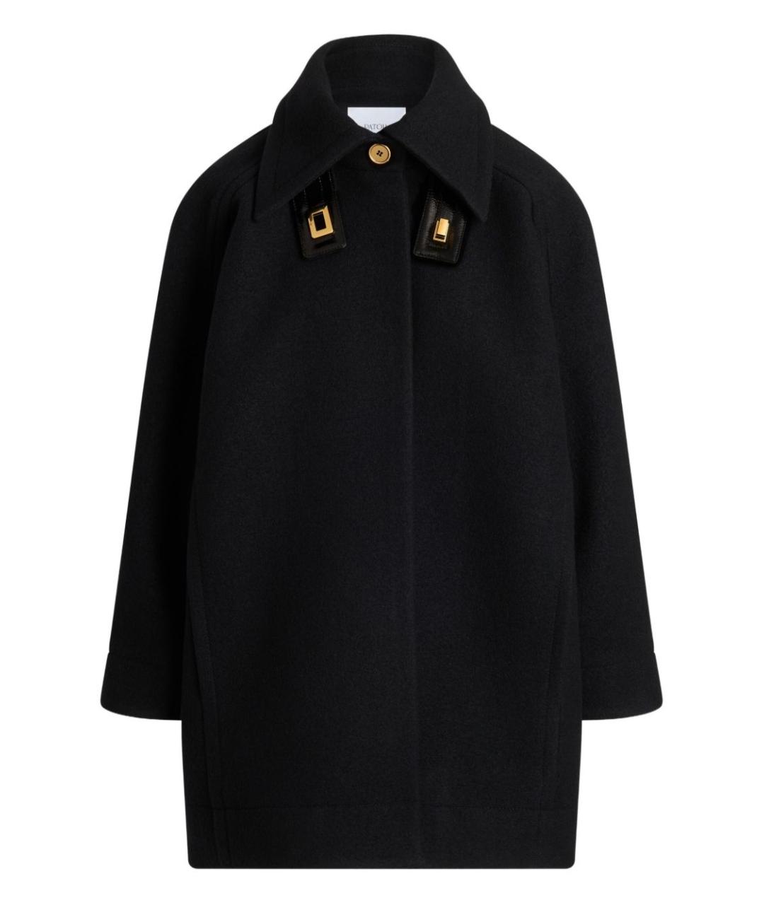 PATOU Черное шерстяное пальто, фото 1