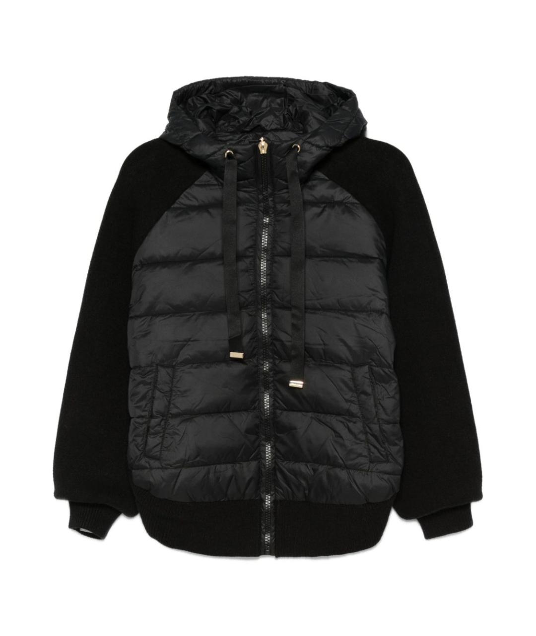 TWIN-SET Черная полиамидовая куртка, фото 1