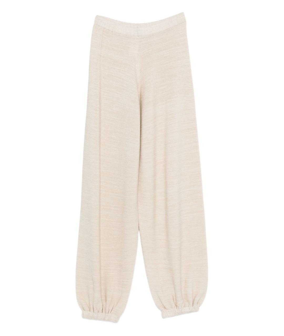 FABIANA FILIPPI Бежевые прямые брюки, фото 1