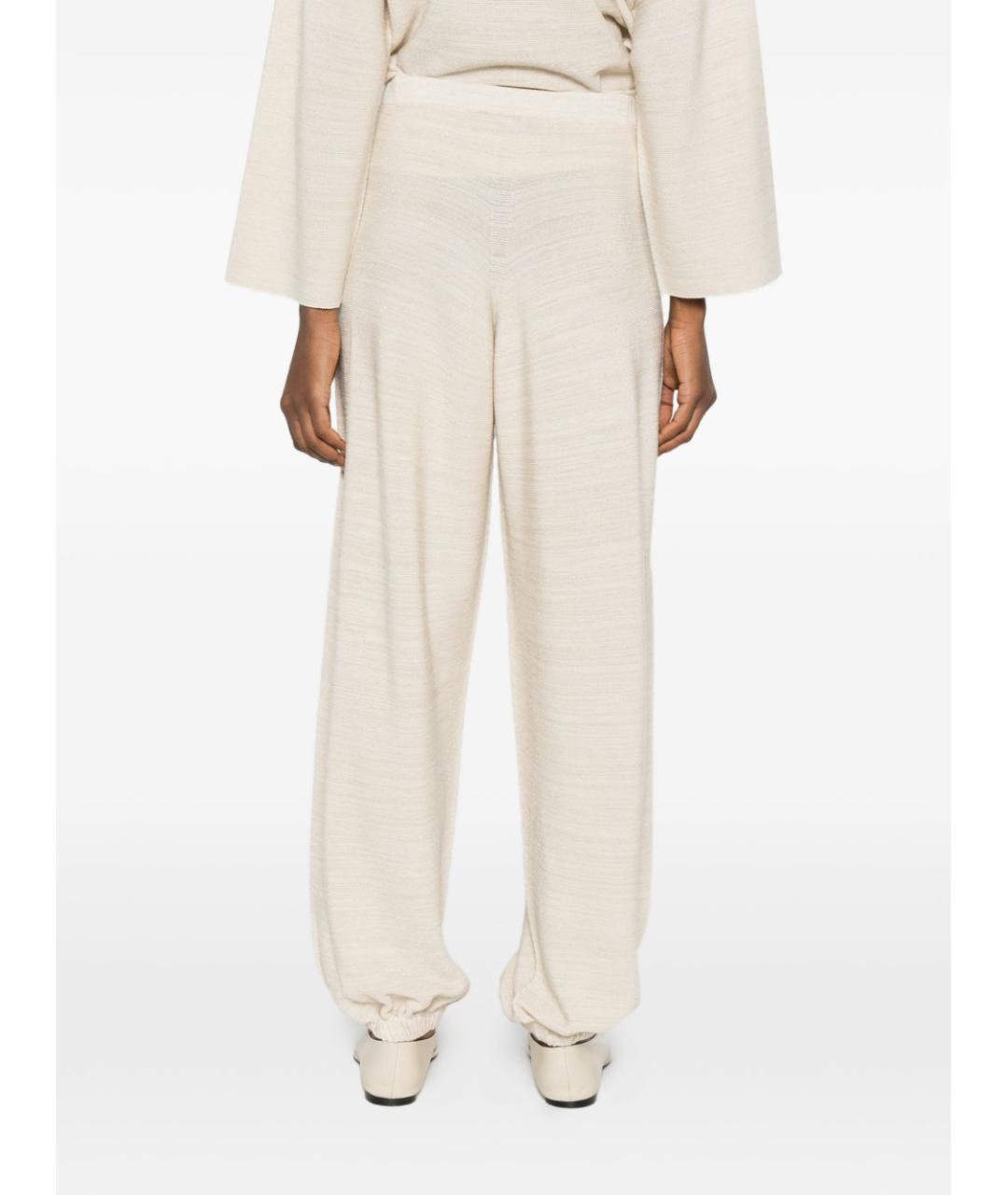 FABIANA FILIPPI Бежевые прямые брюки, фото 5