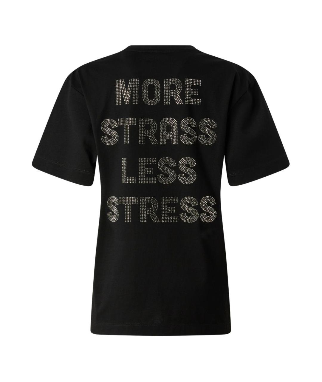 PINKO Черная хлопковая футболка, фото 2