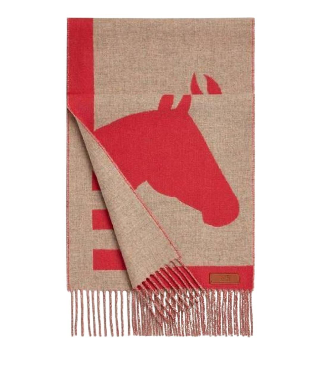 HERMES Мульти кашемировый шарф, фото 1