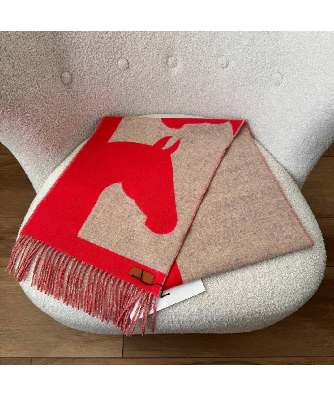 HERMES Мульти кашемировый шарф, фото 4