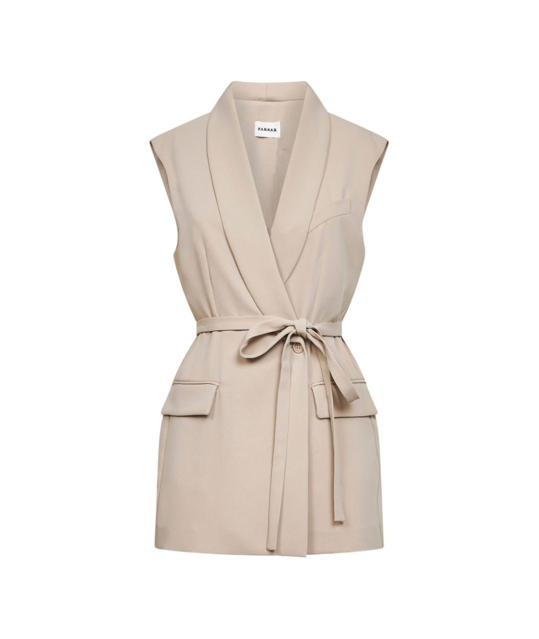 P.A.R.O.S.H. Бежевая жилетка, фото 1