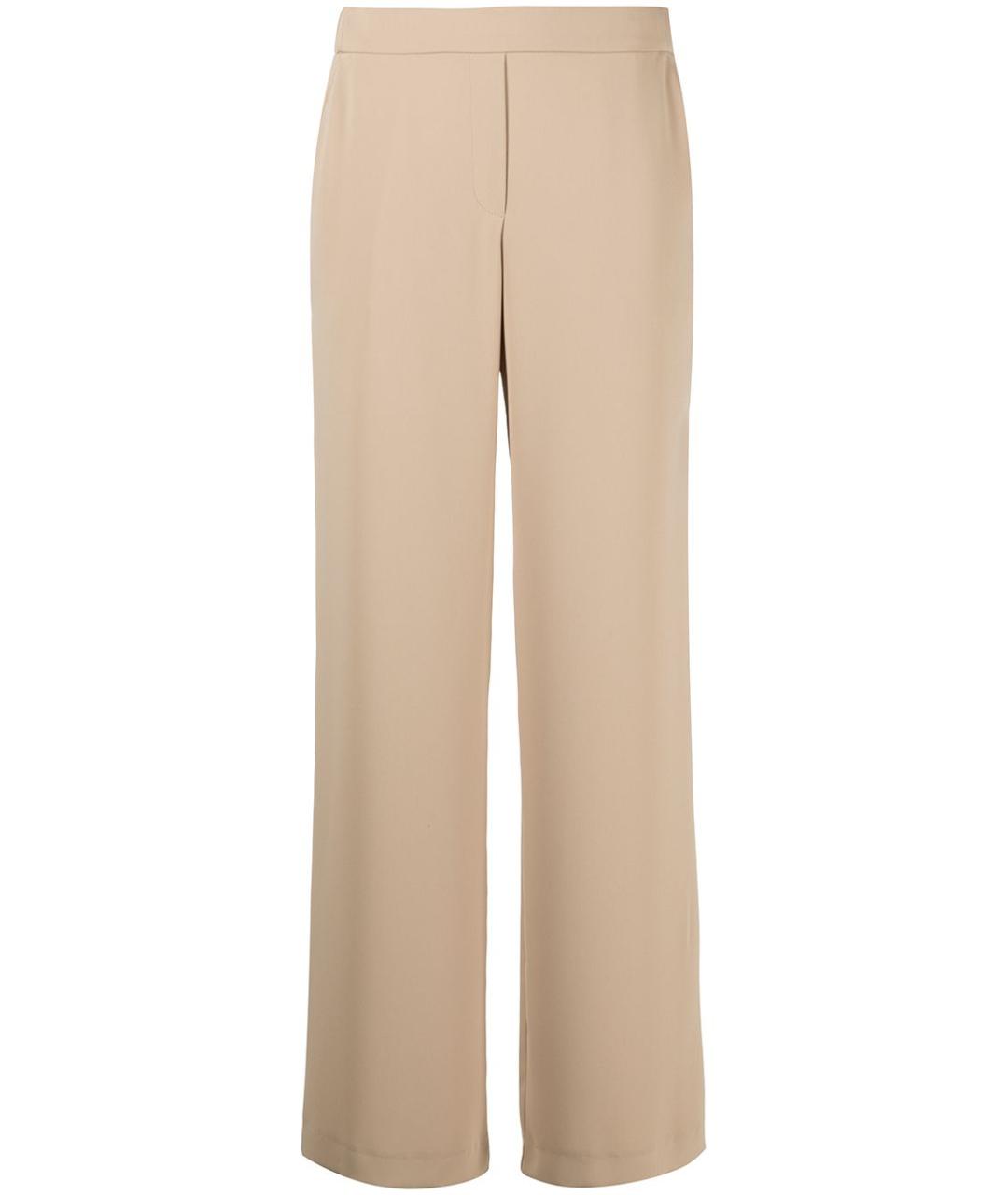 P.A.R.O.S.H. Бежевые прямые брюки, фото 1