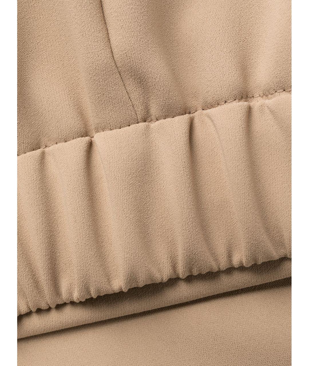 P.A.R.O.S.H. Бежевые прямые брюки, фото 3