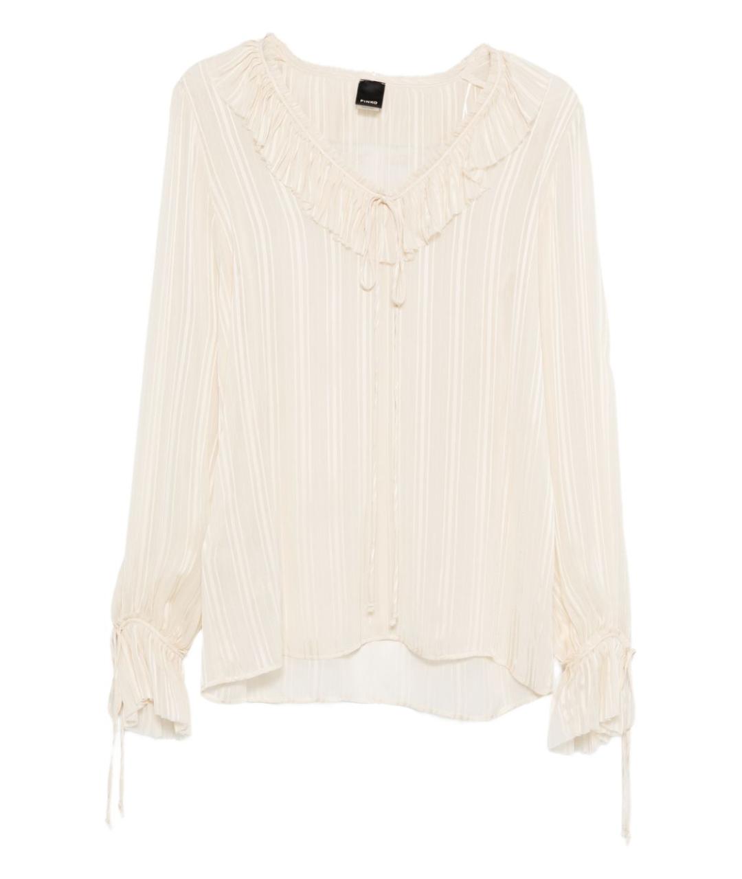 PINKO Бежевая вискозная блузы, фото 1