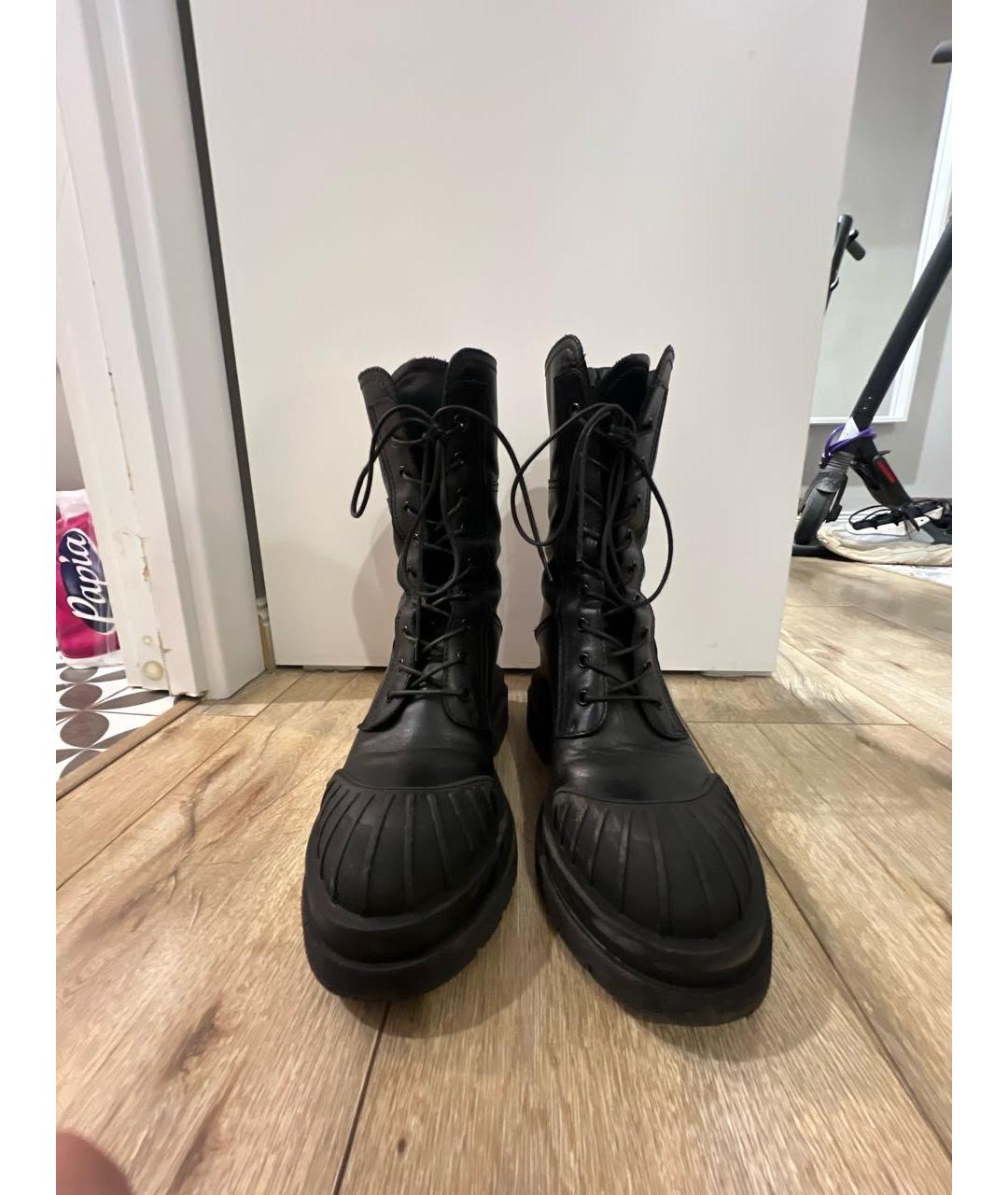 PREMIATA Черные кожаные ботинки, фото 2