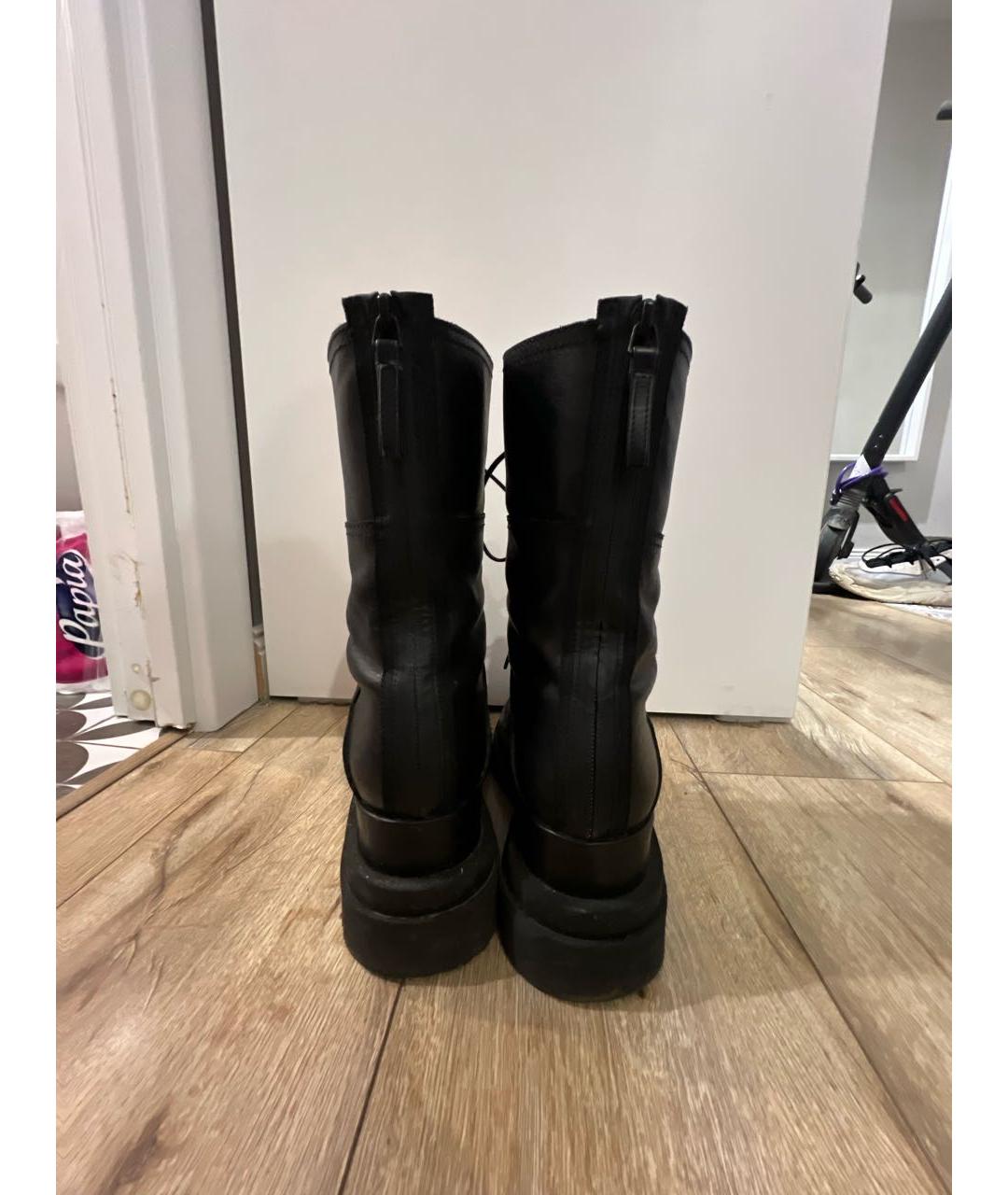 PREMIATA Черные кожаные ботинки, фото 4