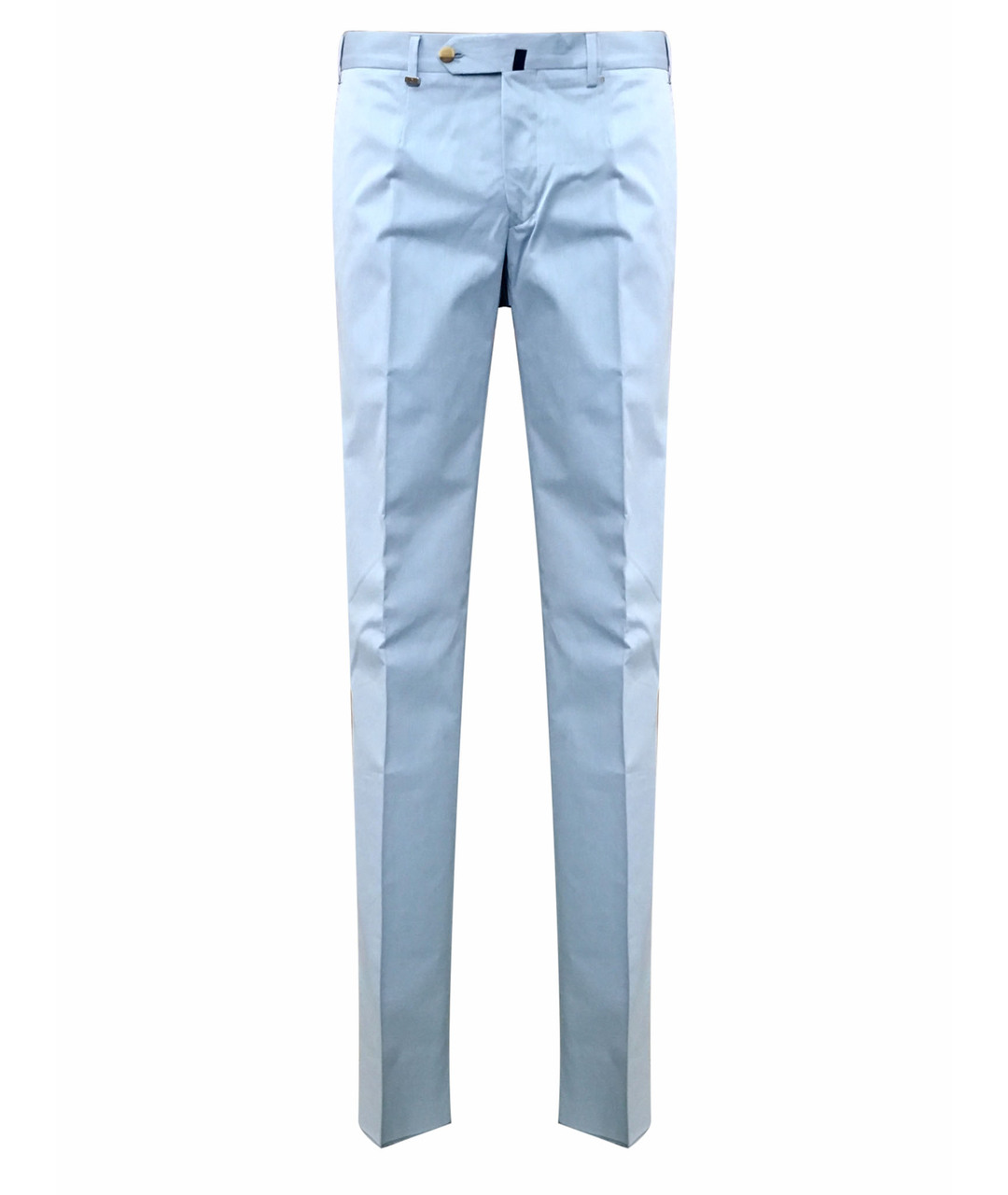 BILANCIONI Голубые хлопковые повседневные брюки, фото 1