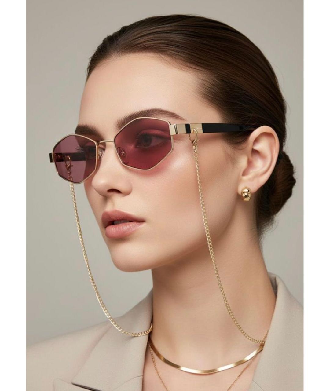 MARC JACOBS Розовые металлические солнцезащитные очки, фото 6