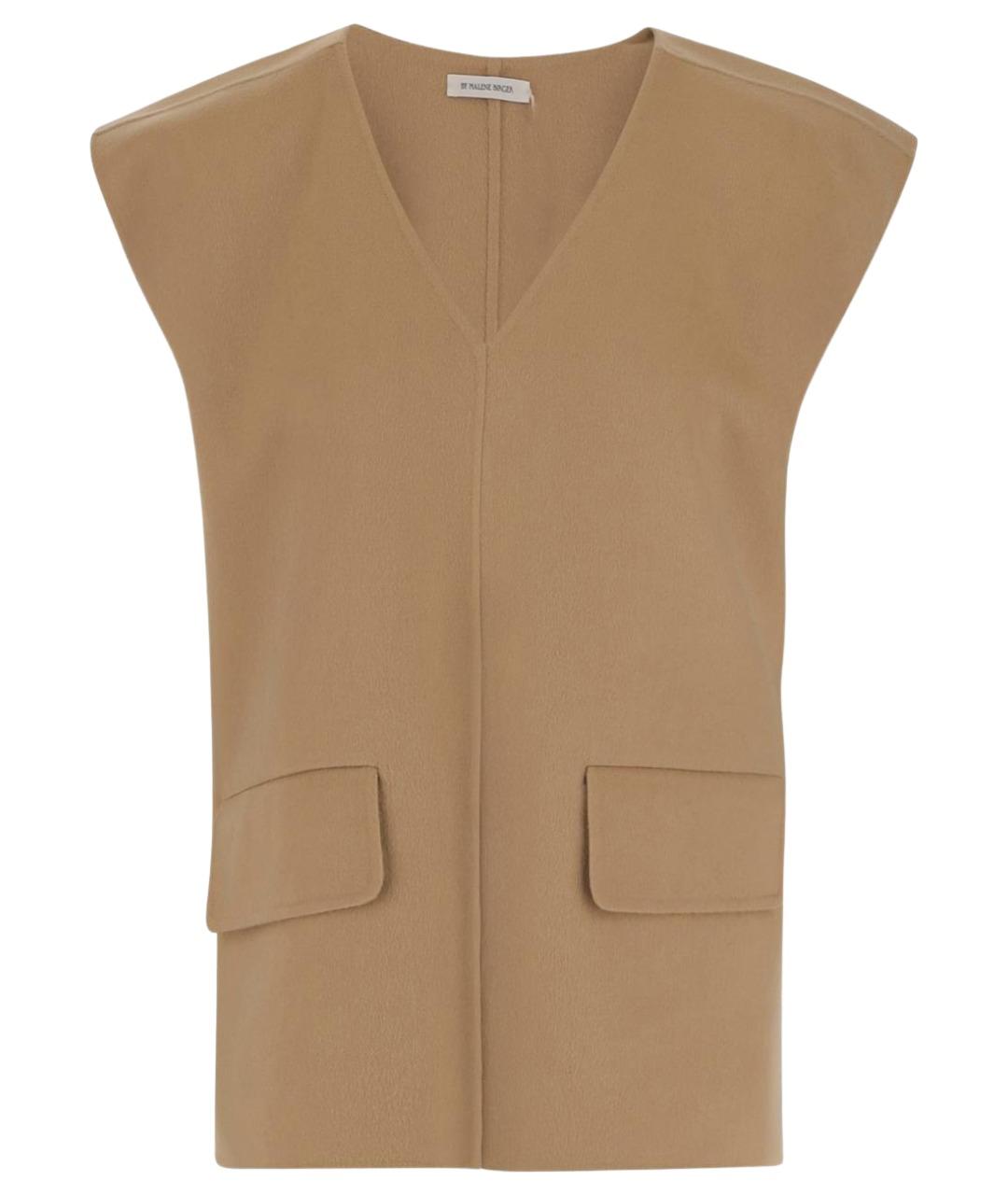 BY MALENE BIRGER Бежевый шерстяной жилет, фото 1