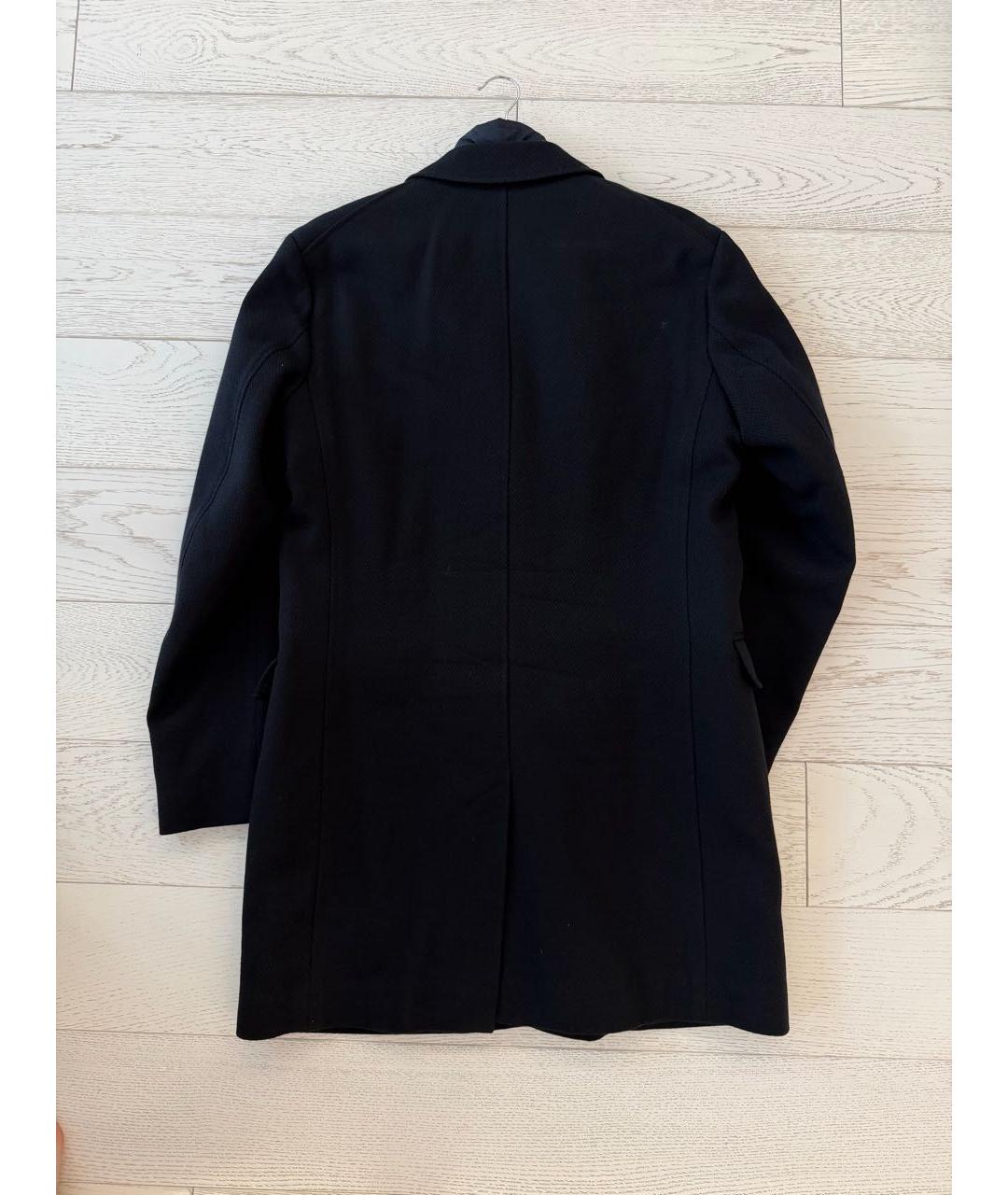HUGO BOSS Темно-синее шерстяное пальто, фото 2