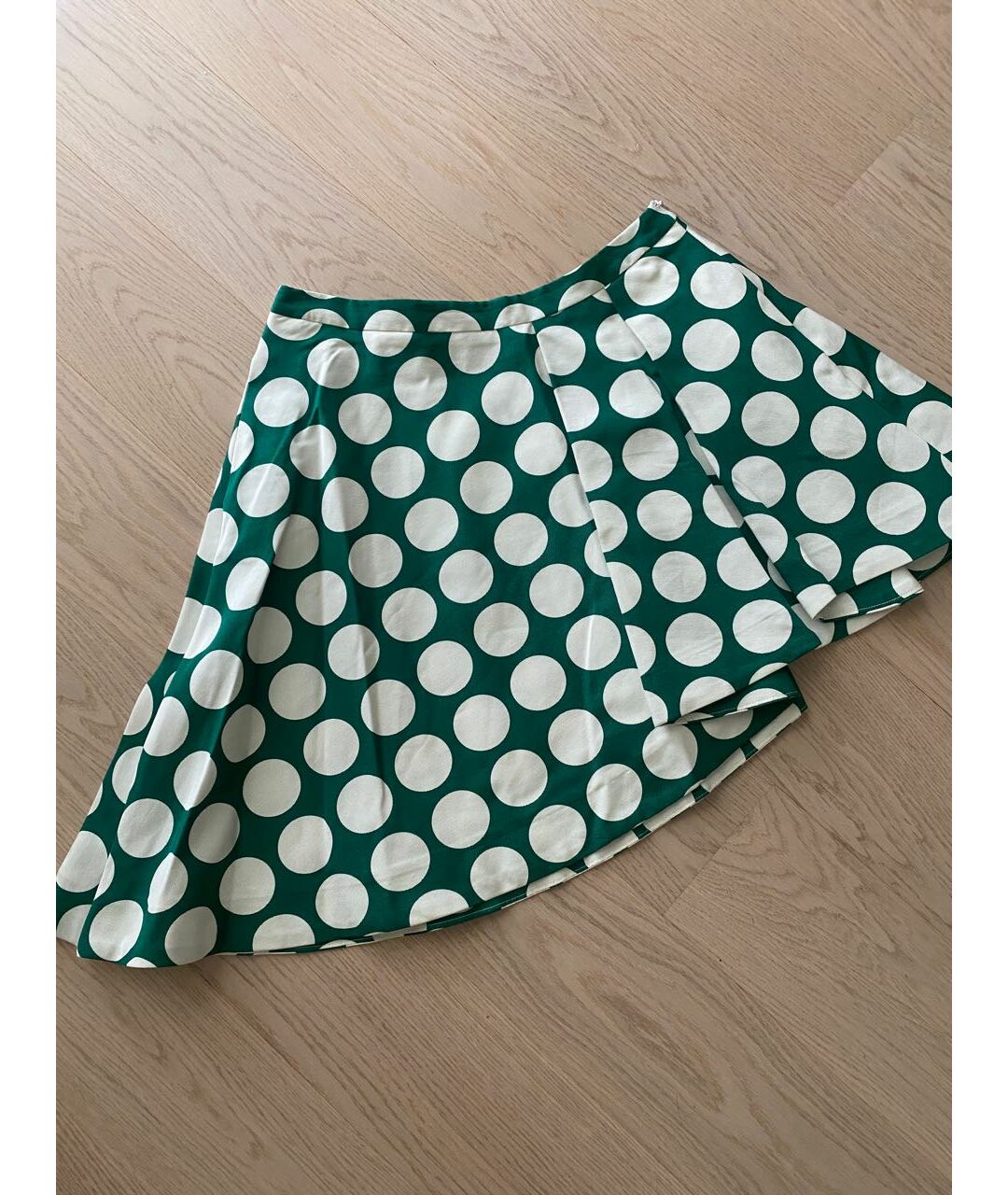 LOVE MOSCHINO Зеленая хлопковая юбка мини, фото 9
