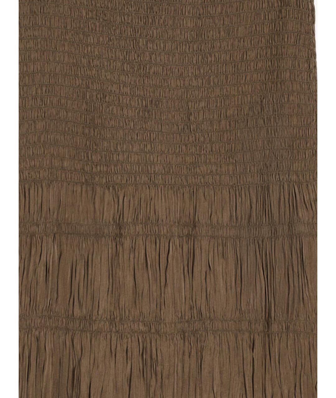 BY MALENE BIRGER Коричневая вискозная юбка миди, фото 3