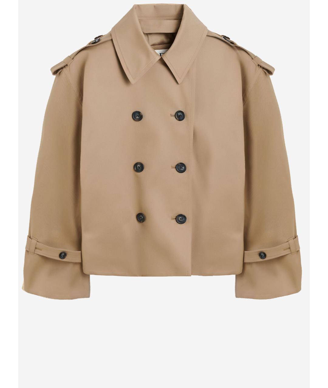 BY MALENE BIRGER Бежевый хлопковый тренч/плащ, фото 4