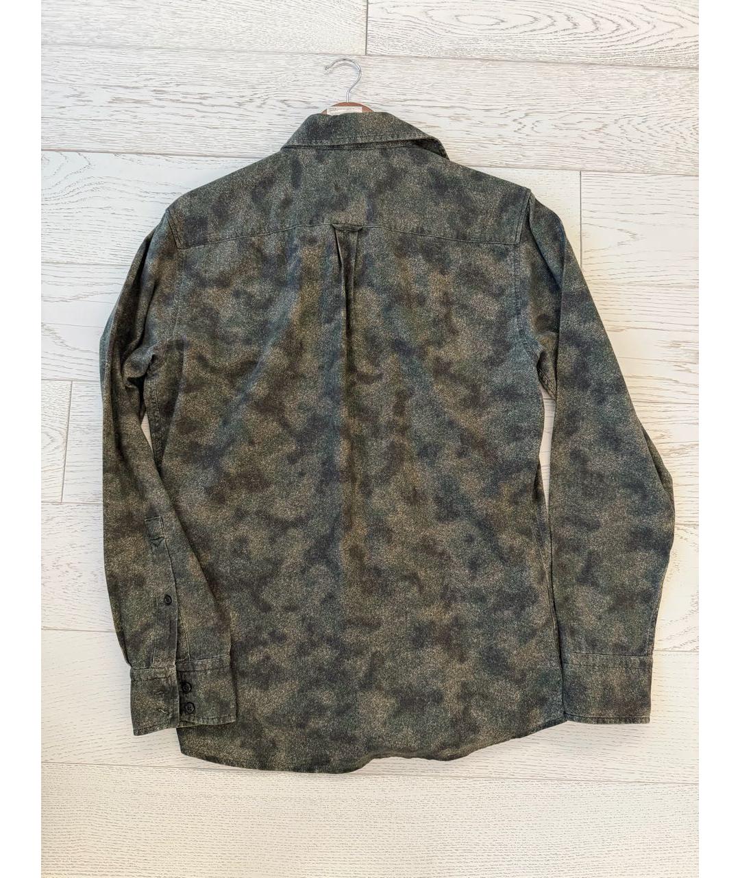 HUGO BOSS Хаки хлопковая кэжуал рубашка, фото 2