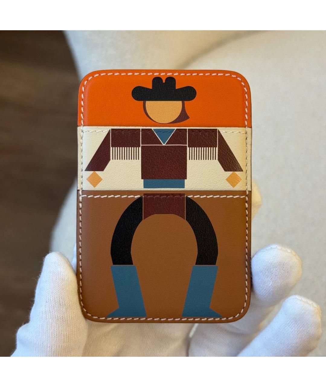 HERMES Мульти кожаный кардхолдер, фото 2