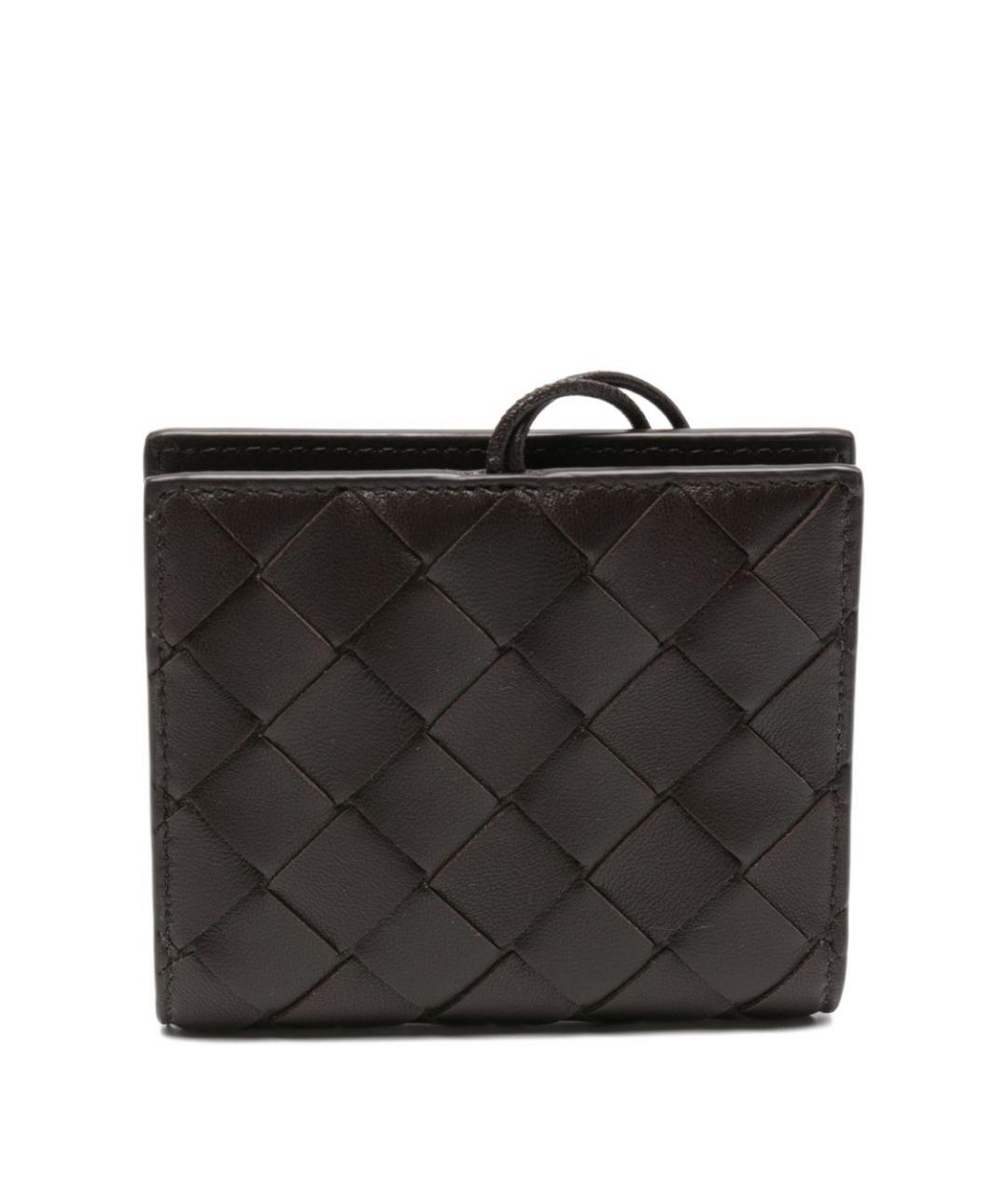 BOTTEGA VENETA Коричневый кожаный кошелек, фото 2