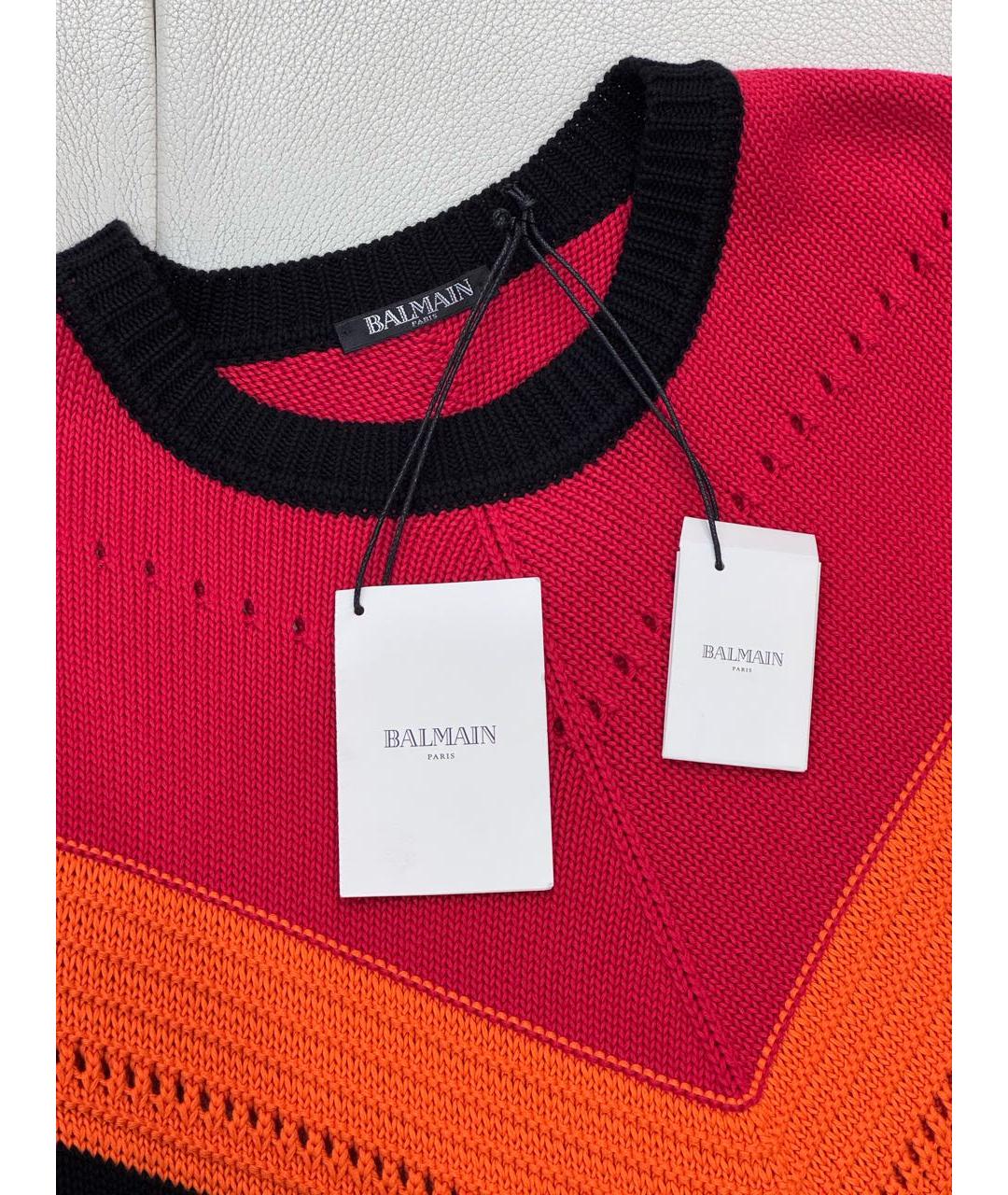 BALMAIN Мульти хлопковый джемпер / свитер, фото 4