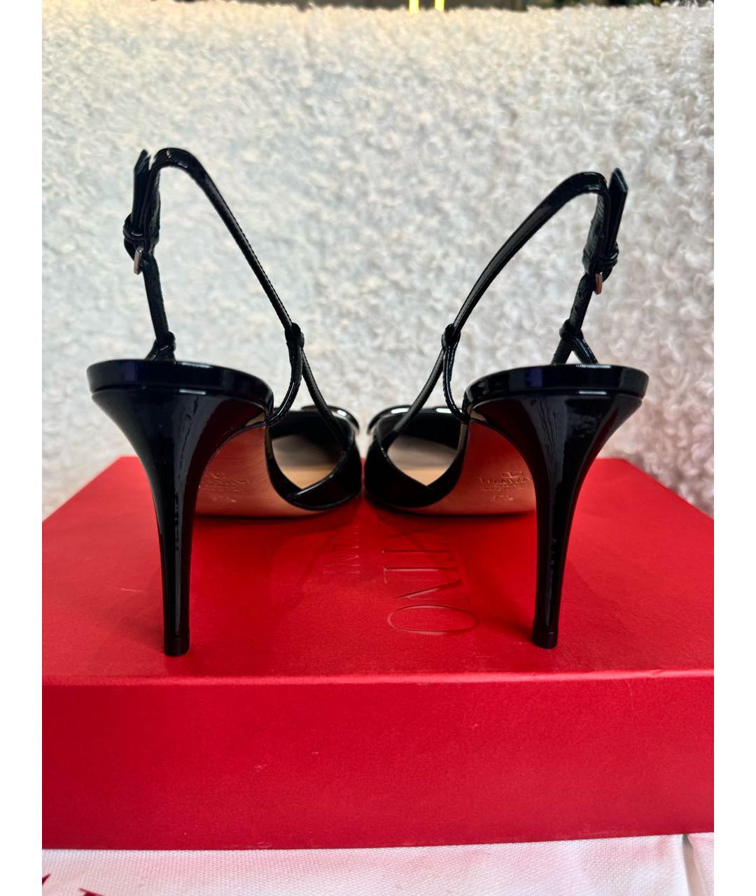 VALENTINO Черные туфли из лакированной кожи, фото 4