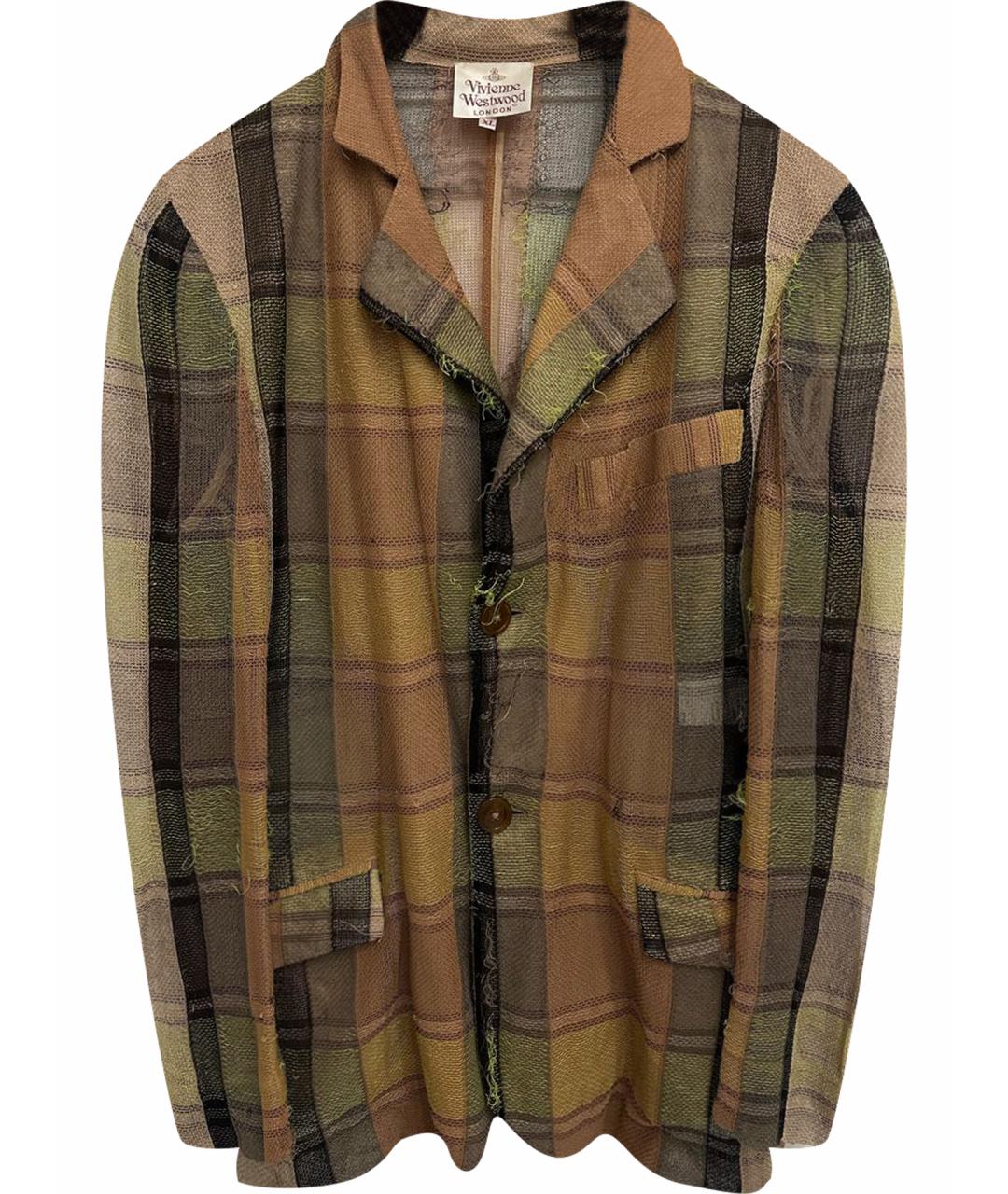 VIVIENNE WESTWOOD Горчичный льняной пиджак, фото 1